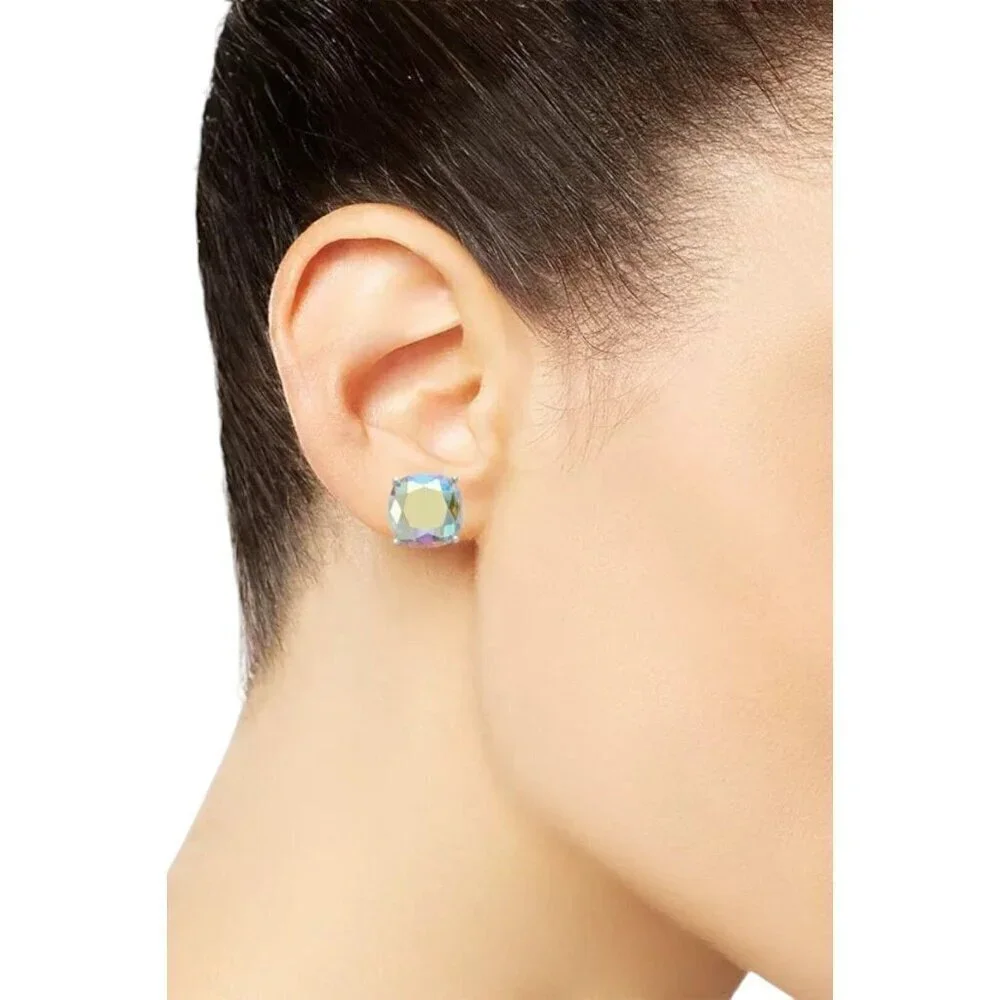 Kate Spade New York Small Square Studs Earrings Aurora Borealis